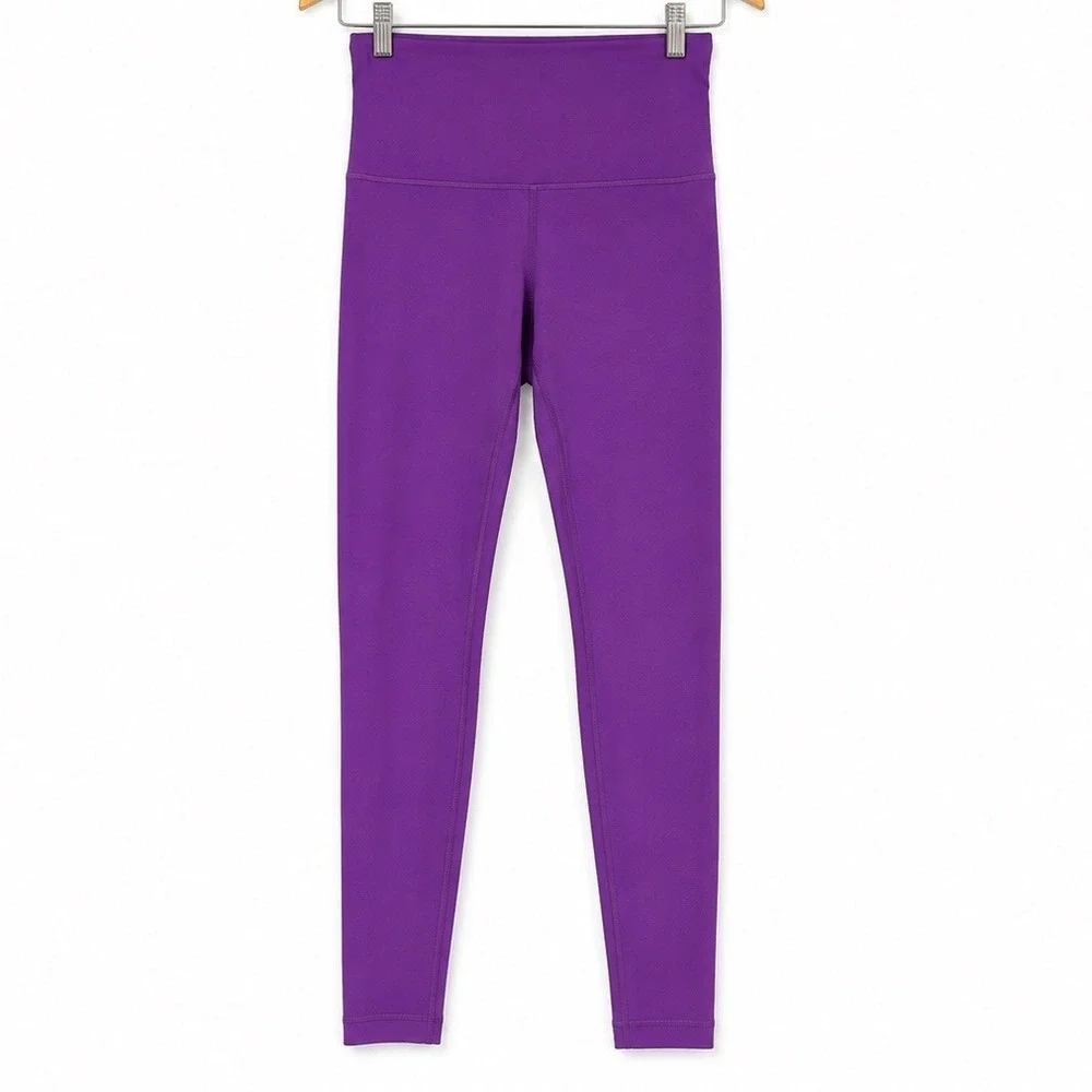 Lululemon Wunder Under Smooth Coverage Leggings Womens Size 6 Purple High Rise